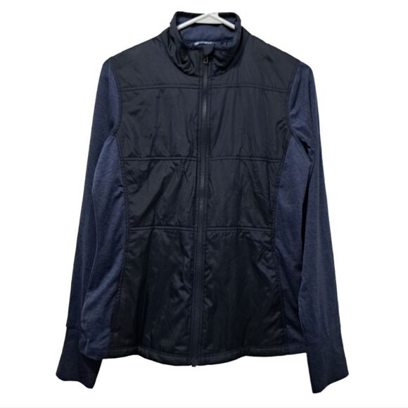 Cutter And Buck Stealth Hybrid Quilted Full Zip Windbreaker Jacket Company Logo - Picture 1 of 16